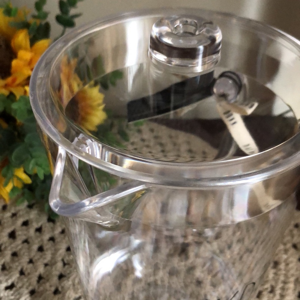 Rae Dunn Clear Acrylic Pitcher with “Hydrate” text - Picture 5 of 9